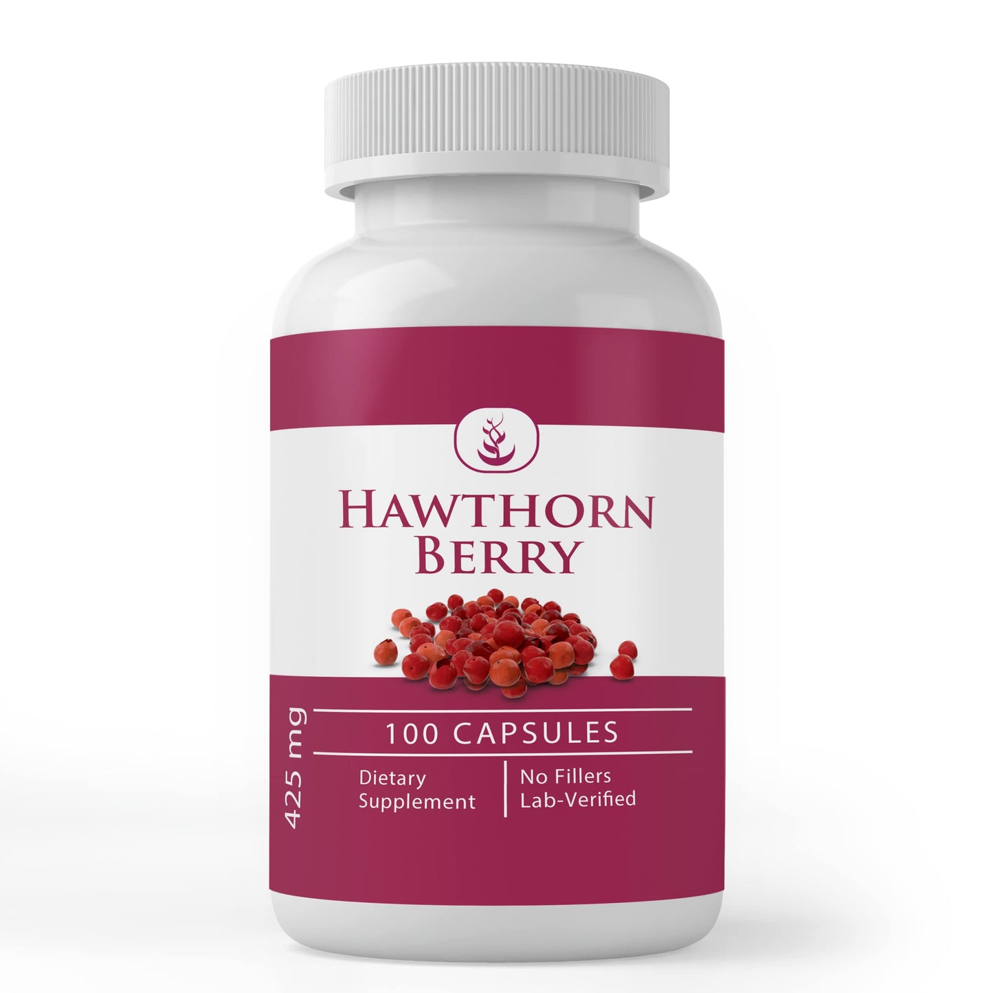 Hawthorn Berry 100 Capsules - Pure Original Ingredients, Lab Verified
