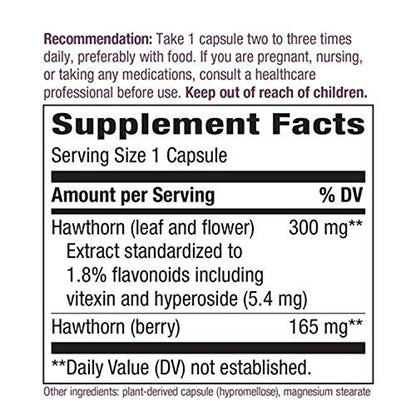 Hawthorn Standardized Extract - 90 Capsules | Heart Health Support