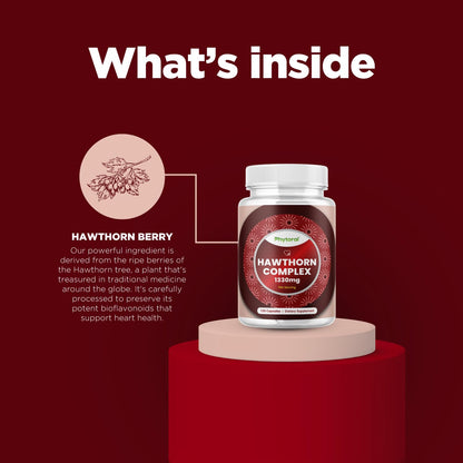 High Strength Hawthorn Berry Capsules – Heart Health & Digestion (120 Count)