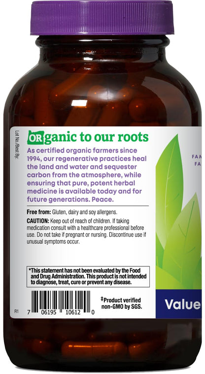 Oregon's Wild Harvest Hawthorn – 180 Vegan Capsules, USDA Organic