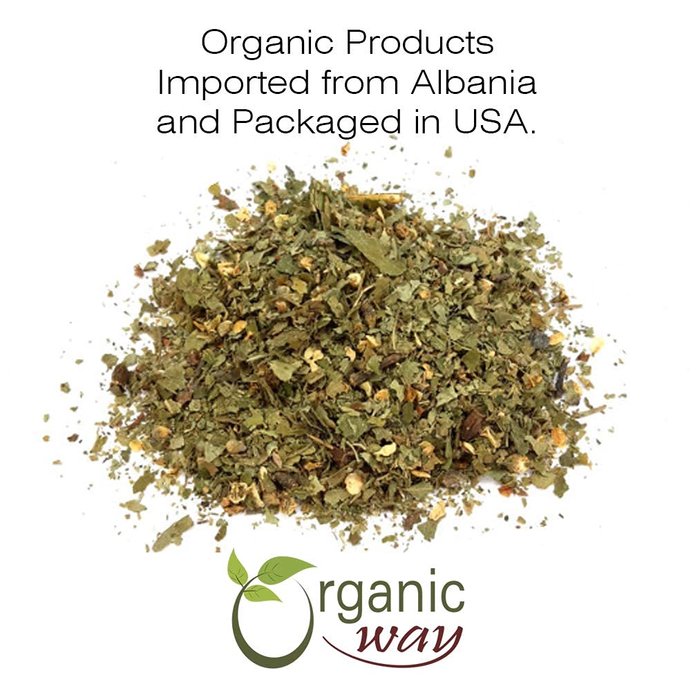 Organic Hawthorn Leaf & Flower Whole – Herbal Tea | European Wild-Harvest, Albania Origin | Kosher & USDA Certified | Non-GMO & Gluten Free | 2 oz
