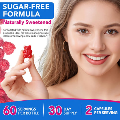 HBIKCLYC NAC Gummies | NAC Supplement for Immune Support | Sugar-Free, Non-GMO | 60 Count