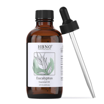 HBNO California Eucalyptus Essential Oil 4 fl oz for Diffuser | Aromatherapy & DIY