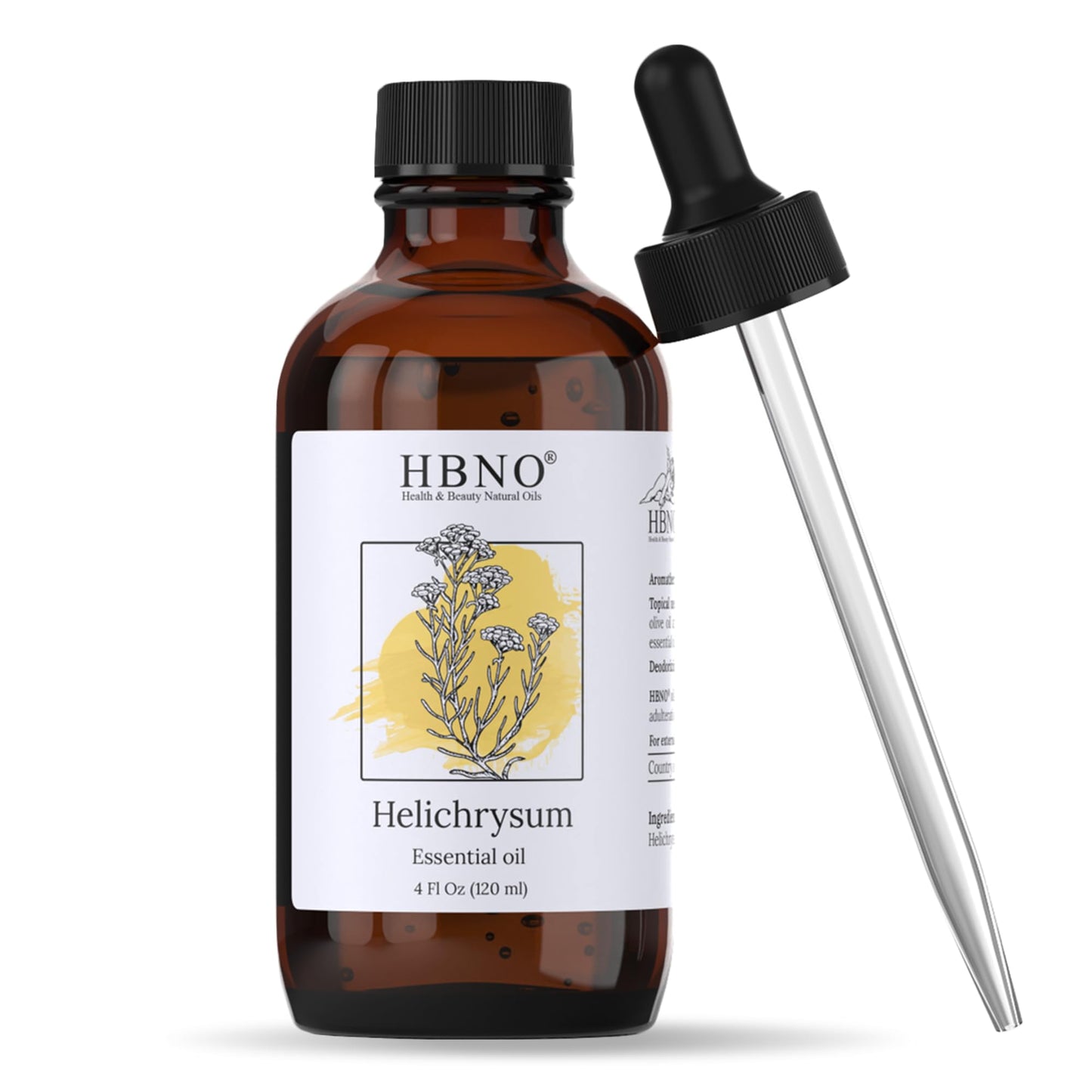 HBNO Helichrysum Oil – 4 oz (120 ml) Value Size
