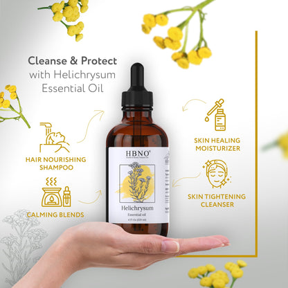 HBNO Helichrysum Oil – 4 oz (120 ml) Value Size