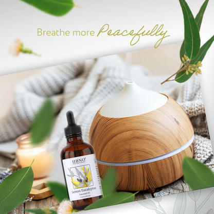 HBNO Lemon Eucalyptus Essential Oil - 4 oz (120 ml) - Natural | Cleaning, Aromatherapy & DIY