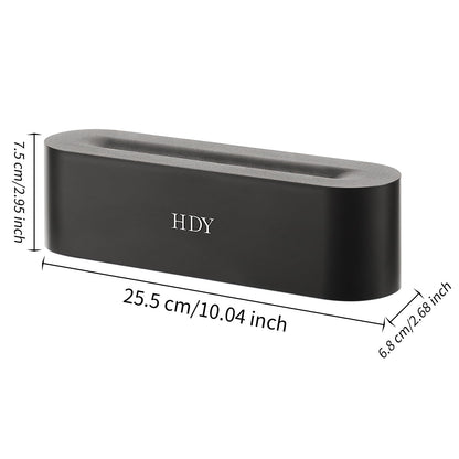 HDY 7 Color Flame Ultrasonic Humidifier | LED Diffuser, 150ml, Auto Shut-Off (Glossy Black)