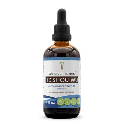 He Shou Wu Tincture Alcohol-Free Extract | Fo-TI Root (4 oz)