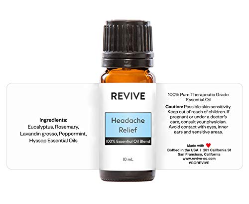 Headache Relief Essential Oil Blend – 100% Pure Therapeutic Grade | Revive Essential Oils