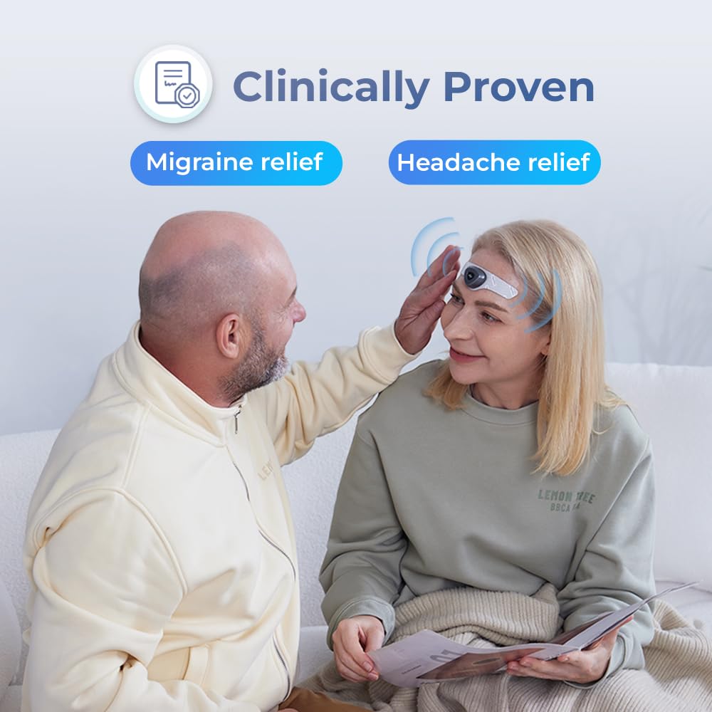 HeadaTerm-2 Migraine Relief Device – Drug-Free, Fast-Acting e-TNS Head Cap (2-Pack)
