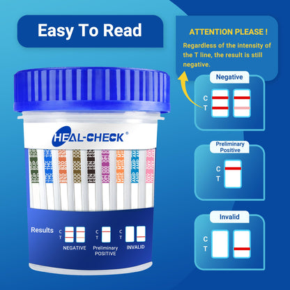 6 Pack 16-Panel Multi-Drug Urine Test Kit – HEAL-CHECK | At-Home Drug Test