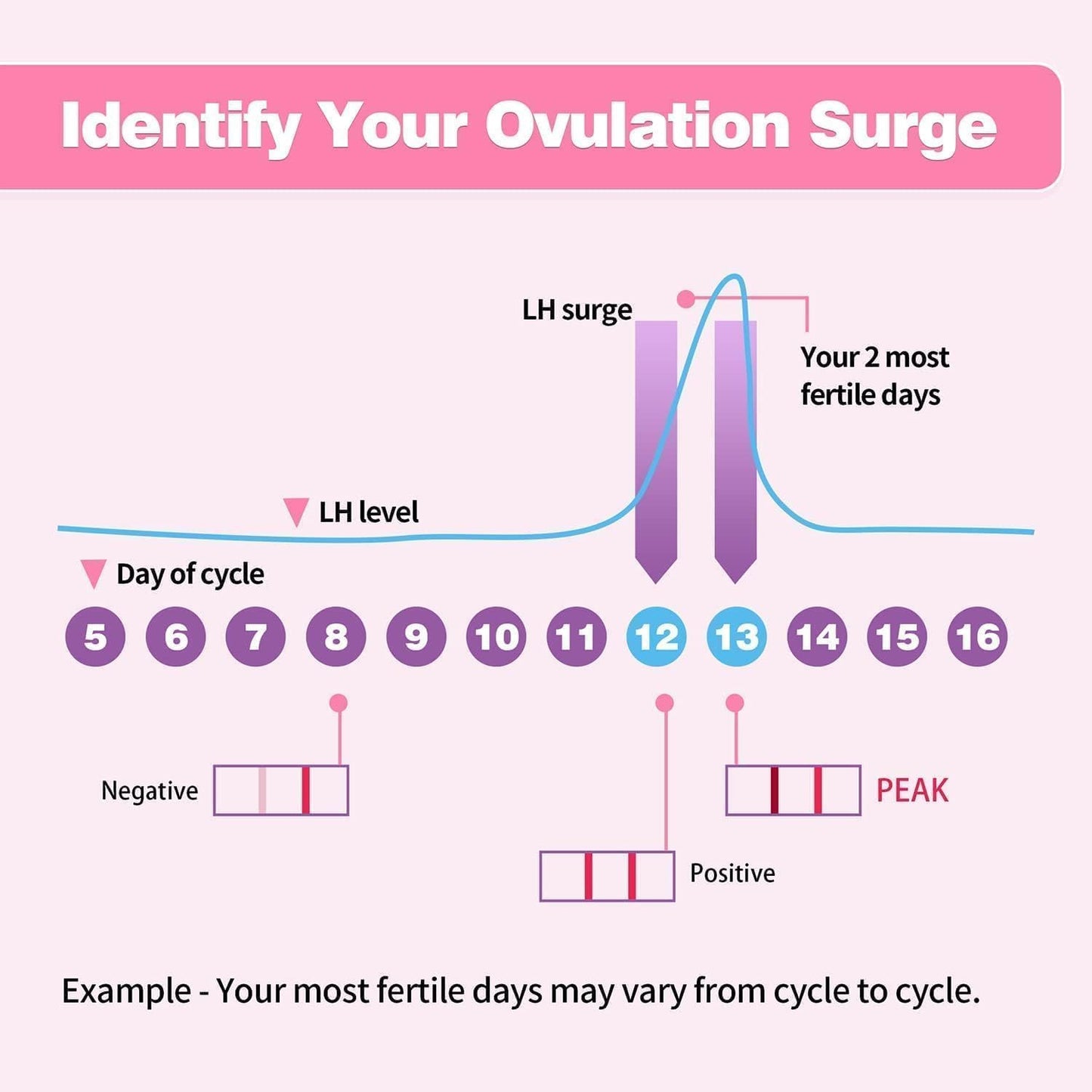 HEAL-CHECK 30 Count Ovulation Test Strips with Cups - Bulk LH Ovulation Predictor Kit