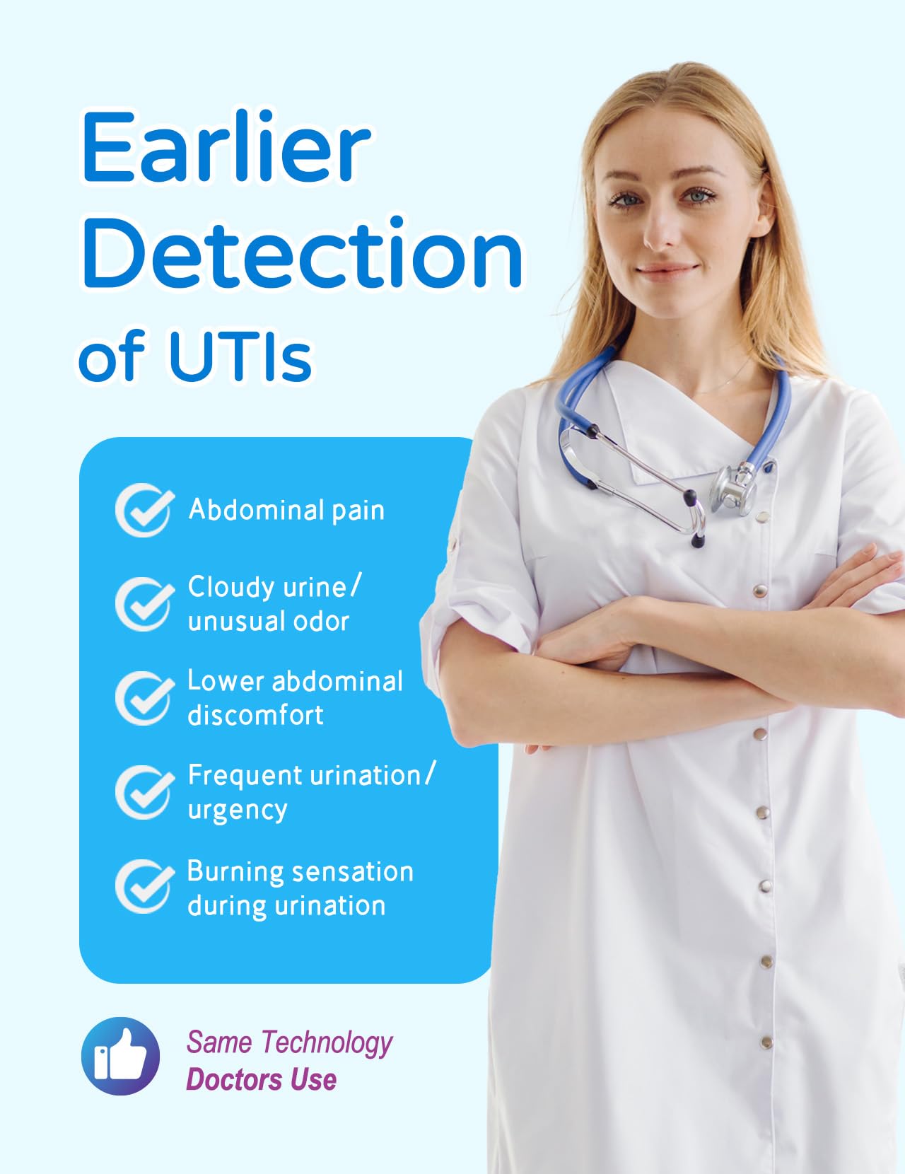 HEAL-CHECK 3 Pack UTI Test Strips – At-Home UTI Kit for Women & Men