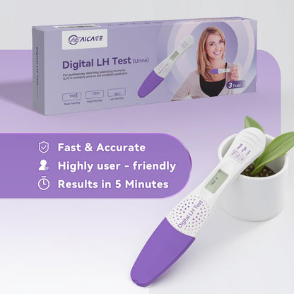 HealCare 99% Accurate Digital LH Test | At-Home Ovulation Kit - 3-Pack