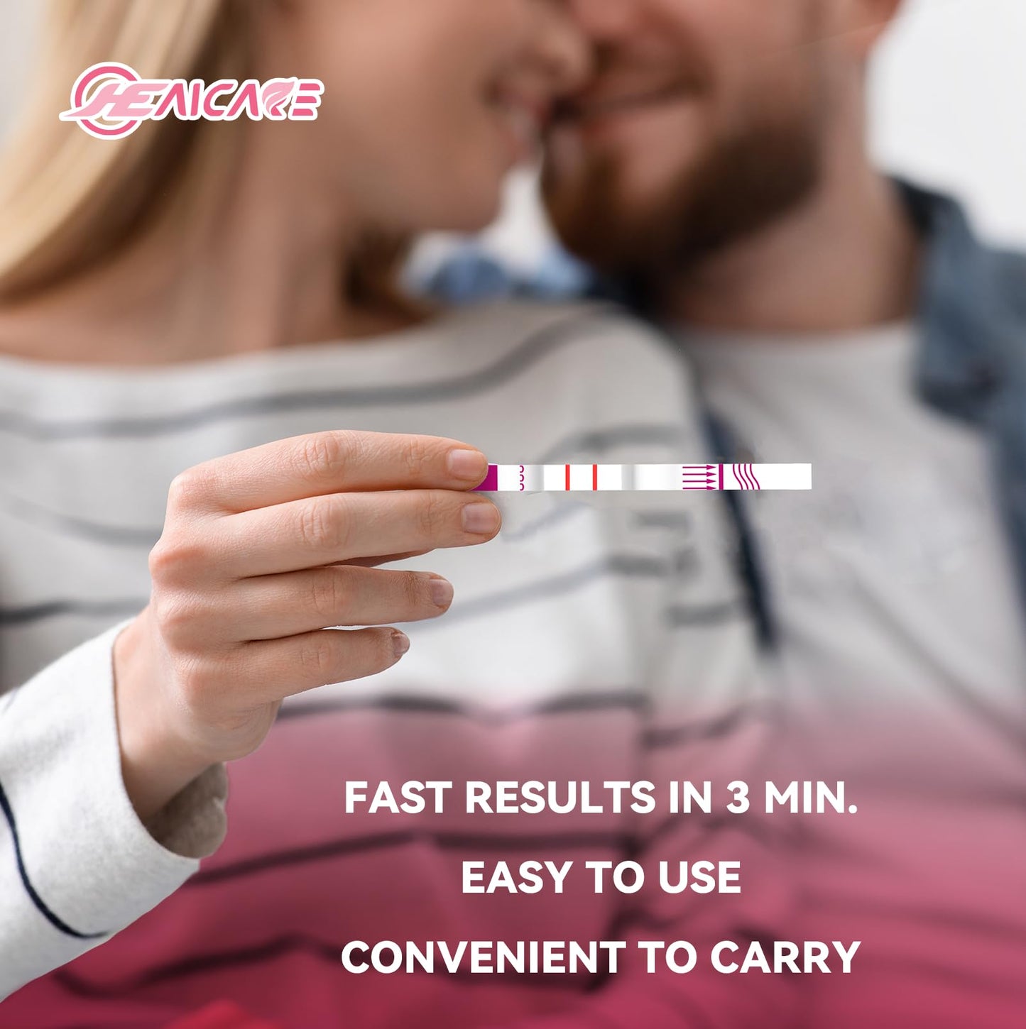 HealCare Pregnancy Test – Ultra-Sensitive 10 MIU/ml, Early Detection in 3 Minutes (10 Pieces)