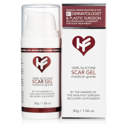 HealFast Physician-Formulated Silicone Scar Gel | Medical-Grade Crosspolymer Sheet for Face & Body
