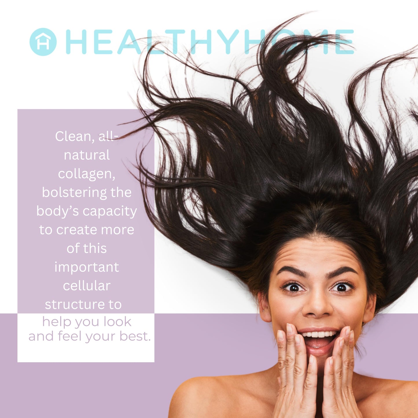 HEALHTY Home Amaze Collage Micro Collagen Peptides - Lemon Berry, 15 Servings, 1 Box | Skin, Hair & Joints