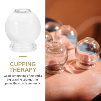 Healifty 6Pcs Glass Cupping Therapy Set – Vacuum Cupping for Massage & Fatigue Relief (No. 2)