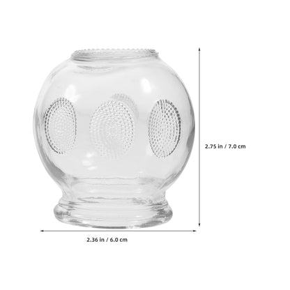 Healifty 6Pcs Glass Cupping Therapy Set – Vacuum Cupping for Massage & Fatigue Relief (No. 2)