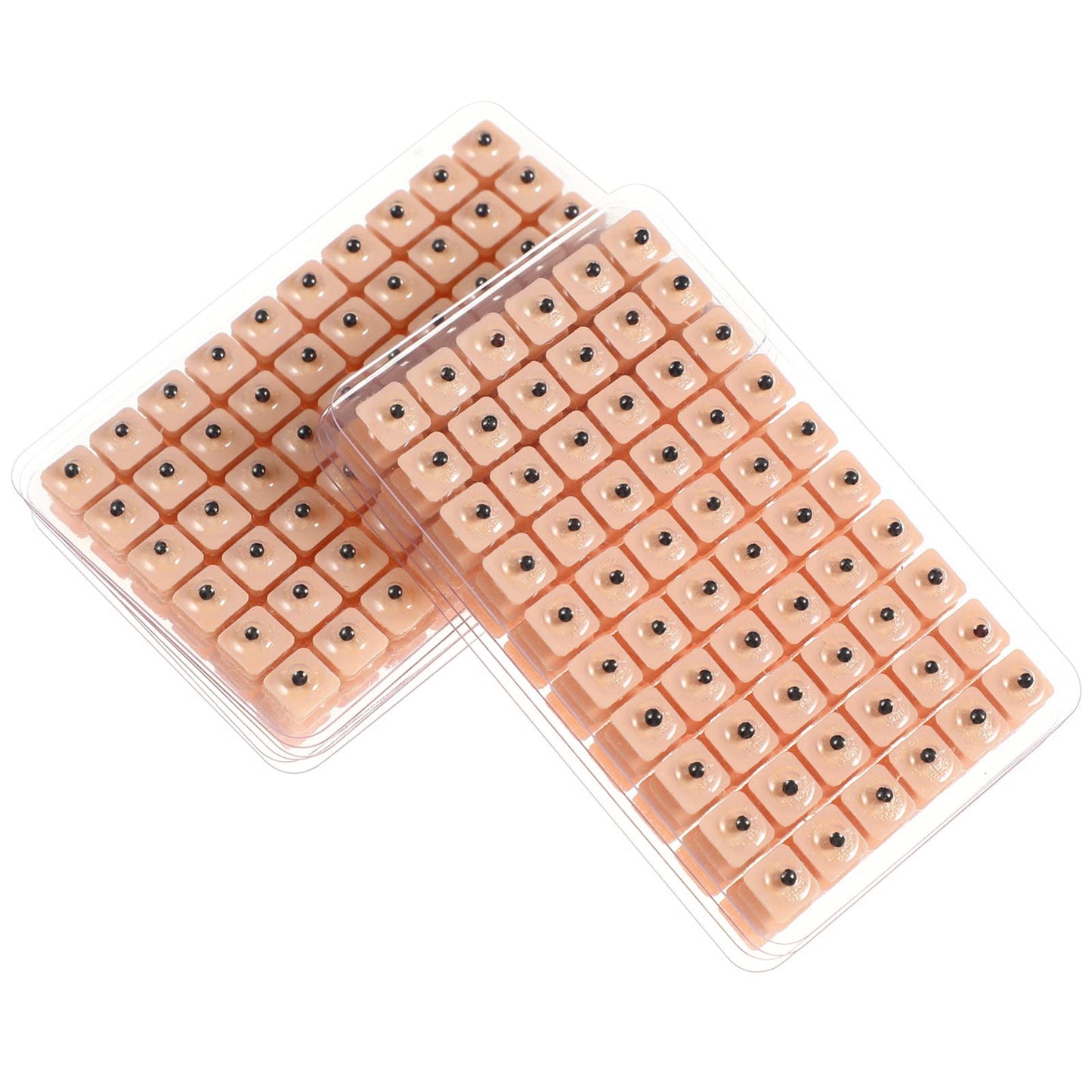Healifty 600 Counts Vaccaria Ear Seeds - Disposable Ear Press Kit for Multi-Condition Ear Acupressure (10 Sheets)