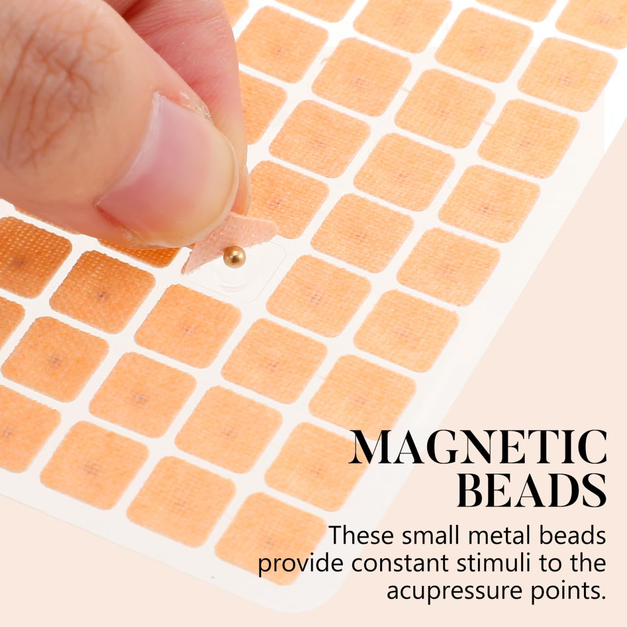 Healifty 600 Magnetic Ear Seeds – Stainless Steel Ear Patches for Headache, Back Pain