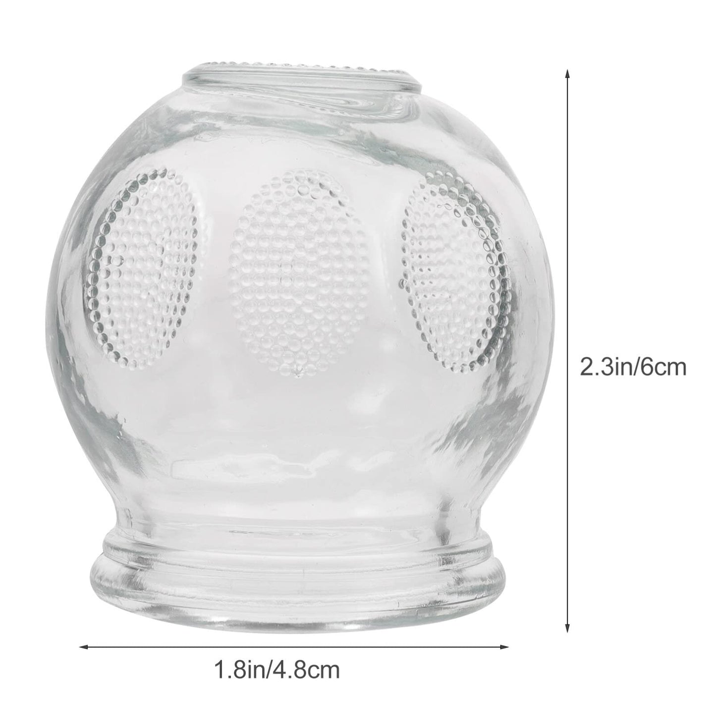 Healifty Glass Cupping Therapy Set – 6Pcs Vacuum Cupping for Massage & Fatigue Relief