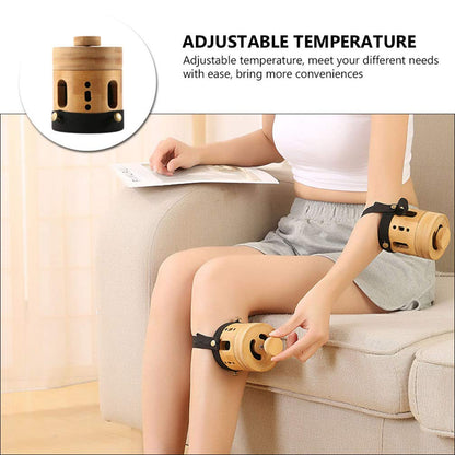 Healifty Adjustable Temperature Moxibustion Jar Smokeless Moxa Cone Burner for Leg Arm Back Pain Relief with Heat-Resistant Design