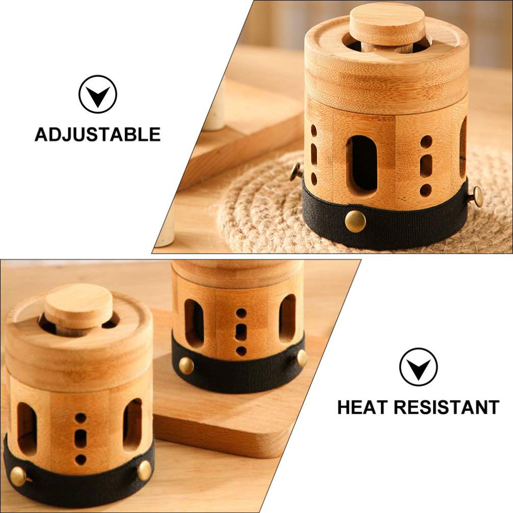 Healifty Adjustable Temperature Moxibustion Jar Smokeless Moxa Cone Burner for Leg Arm Back Pain Relief with Heat-Resistant Design