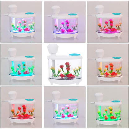 Healifty USB Humidifier – Cute Fish Tank Diffuser, Night Light & Desk Humidifier
