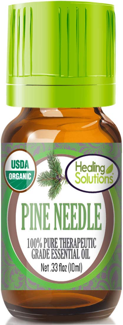 Healing Solutions Pine Needle Essential Oil - 0.33 oz / 10 ml, USDA Organic