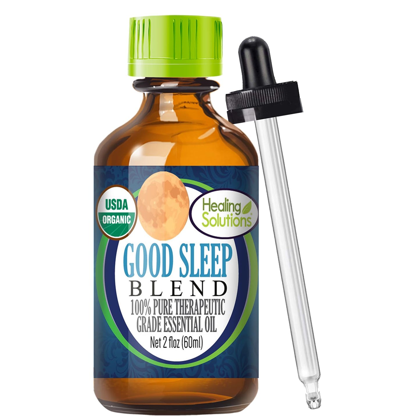 Healing Solutions Sleep Essential Oil - 2 oz / 60 ml Organic Dream Blend for Diffuser