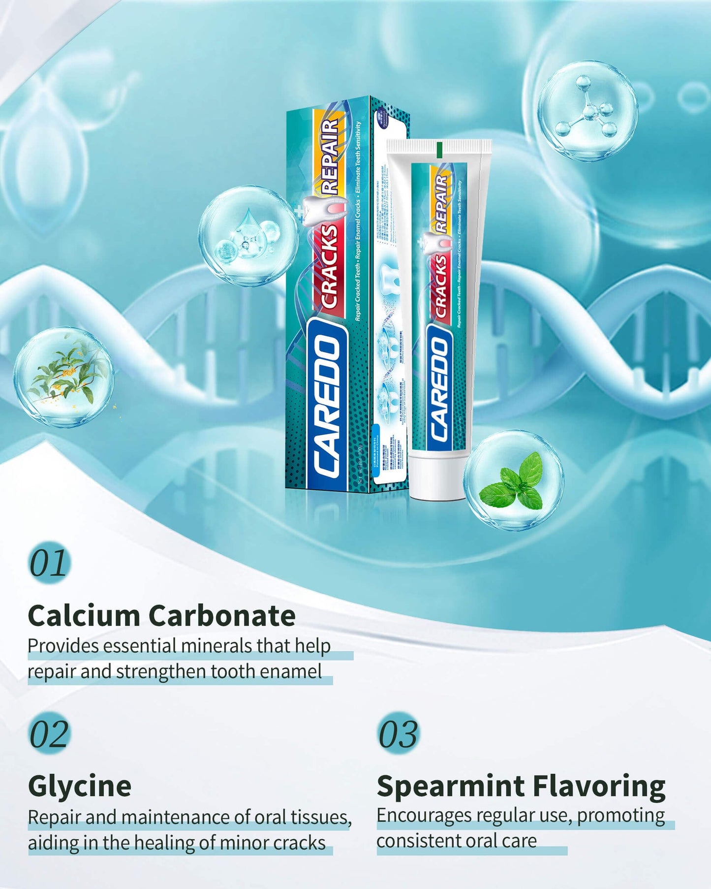 Healing Teeth Crack Toothpaste - Enamel Repair & Remineralizing 100g