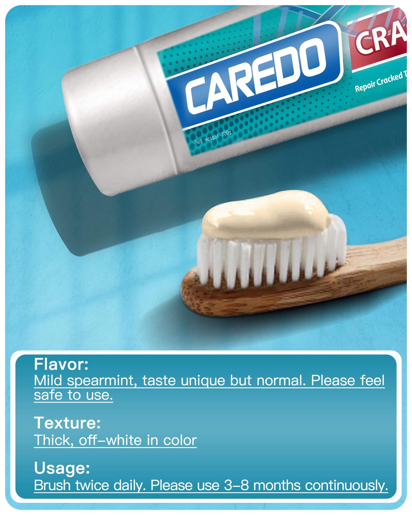 Healing Teeth Crack Toothpaste - Enamel Repair & Remineralizing 100g