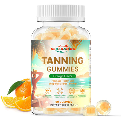 HEALOADING Tanning Gummies for Women – Daily Astaxanthin & Vitamin A for Natural Melanin Boost