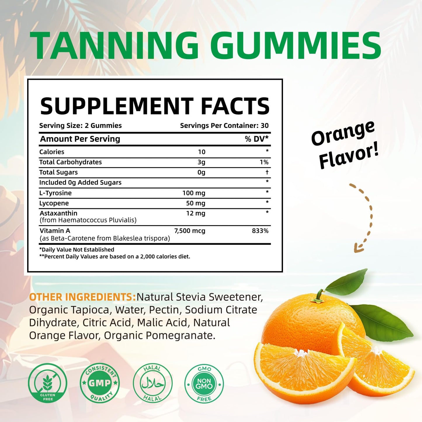HEALOADING Tanning Gummies for Women – Daily Astaxanthin & Vitamin A for Natural Melanin Boost