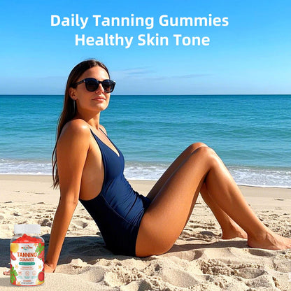 HEALOADING Tanning Gummies for Adults | Astaxanthin, Lycopene & Zinc