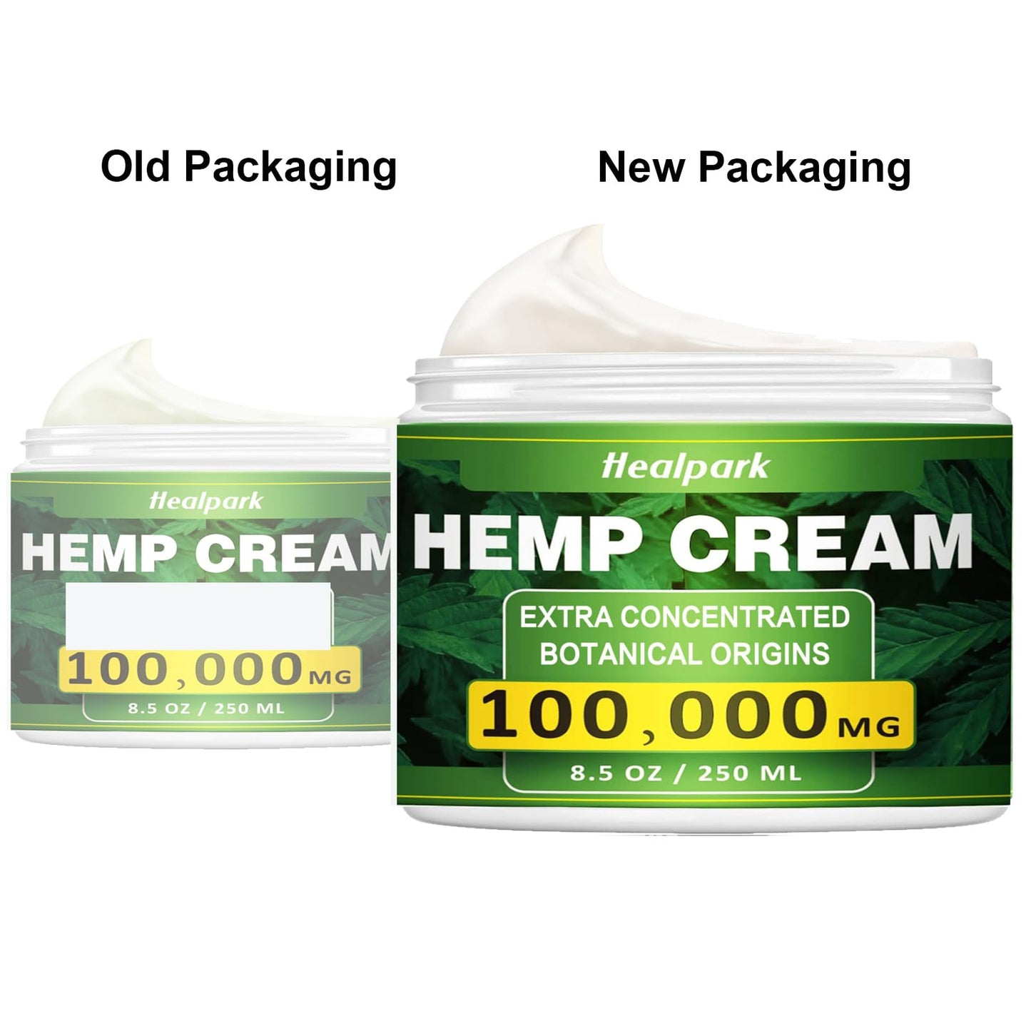 Healpark Hemp Cream 8.5 oz - Arnica, MSM, Turmeric & Menthol