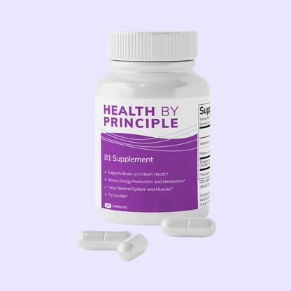 Health by Principle B1 Supplement (TTFD) – Energy, Cognitive Health & Digestion | 100 Capsules