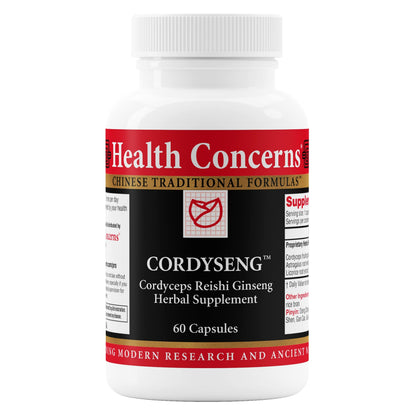 Health Concerns CordySeng – Immune Support with Cordyceps, Reishi, Ginseng, Astragalus (60 Capsules)