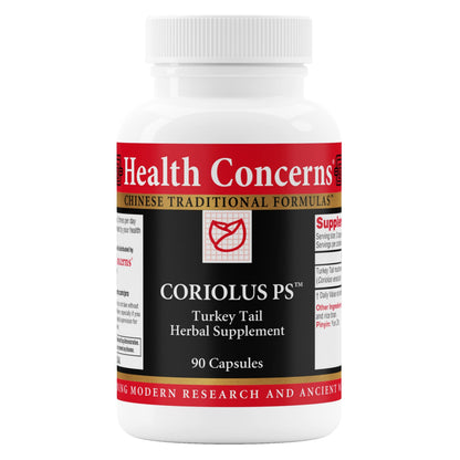 Health Concerns Coriolus PS – Turkey Tail Mushroom for Immune & Gut Health | 1500mg, 90 Capsules