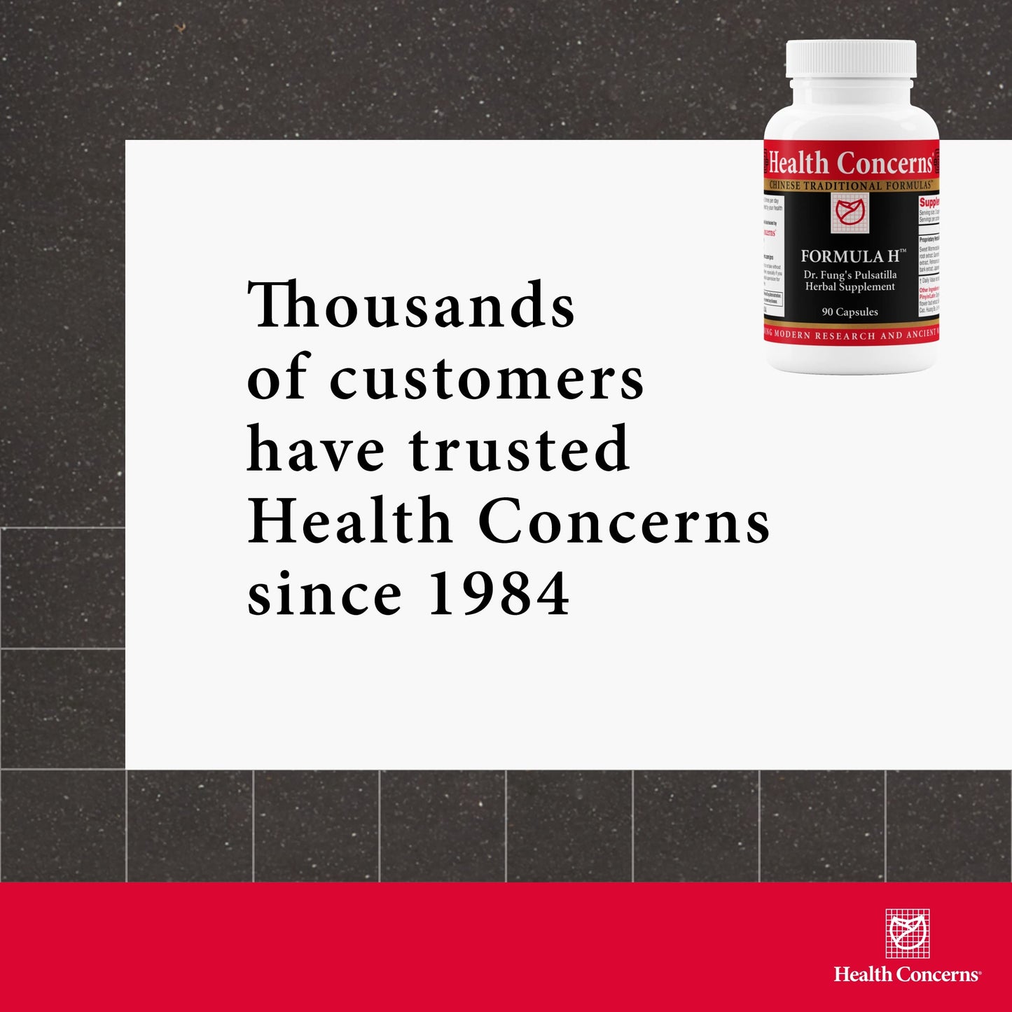 Health Concerns Formula H – Blood Circulation & Vein Health (90 Capsules)