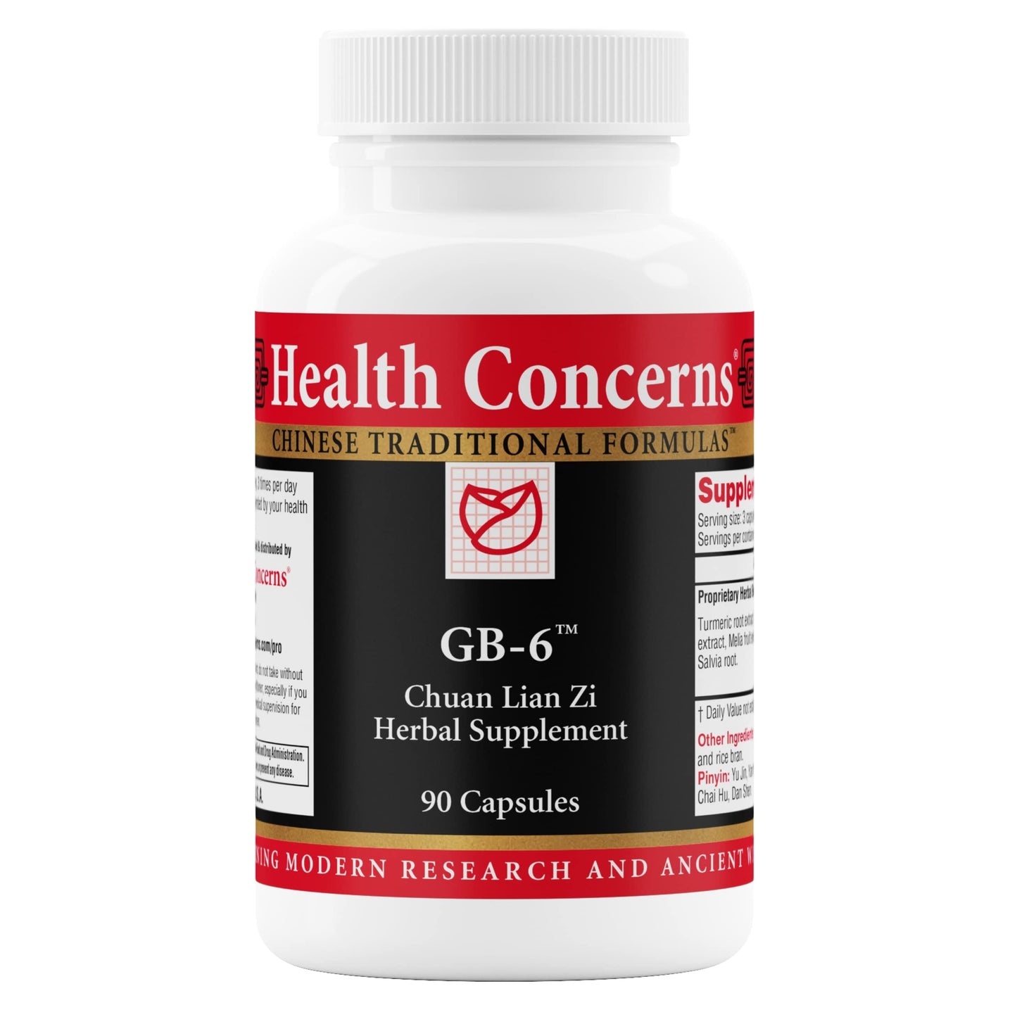 Health Concerns GB-6 Gallbladder Support – 90 Capsules | Chinese Herbal Formula