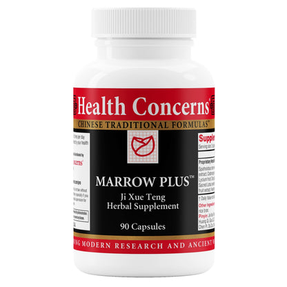 Health Concerns Marrow Plus – Bone Marrow & Blood Generation Herbal Supplement with Astragus, Salvia & Tangerine Extracts (Anemia & Circulation) – 90 Capsules