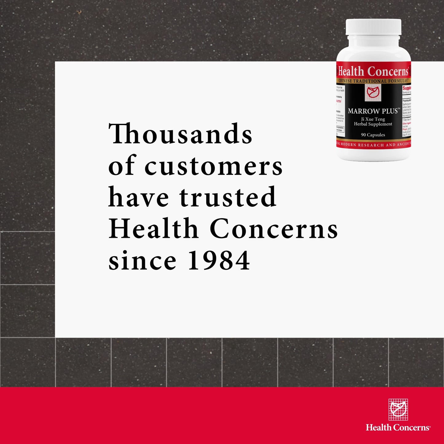 Health Concerns Marrow Plus – Bone Marrow & Blood Generation Herbal Supplement with Astragus, Salvia & Tangerine Extracts (Anemia & Circulation) – 90 Capsules