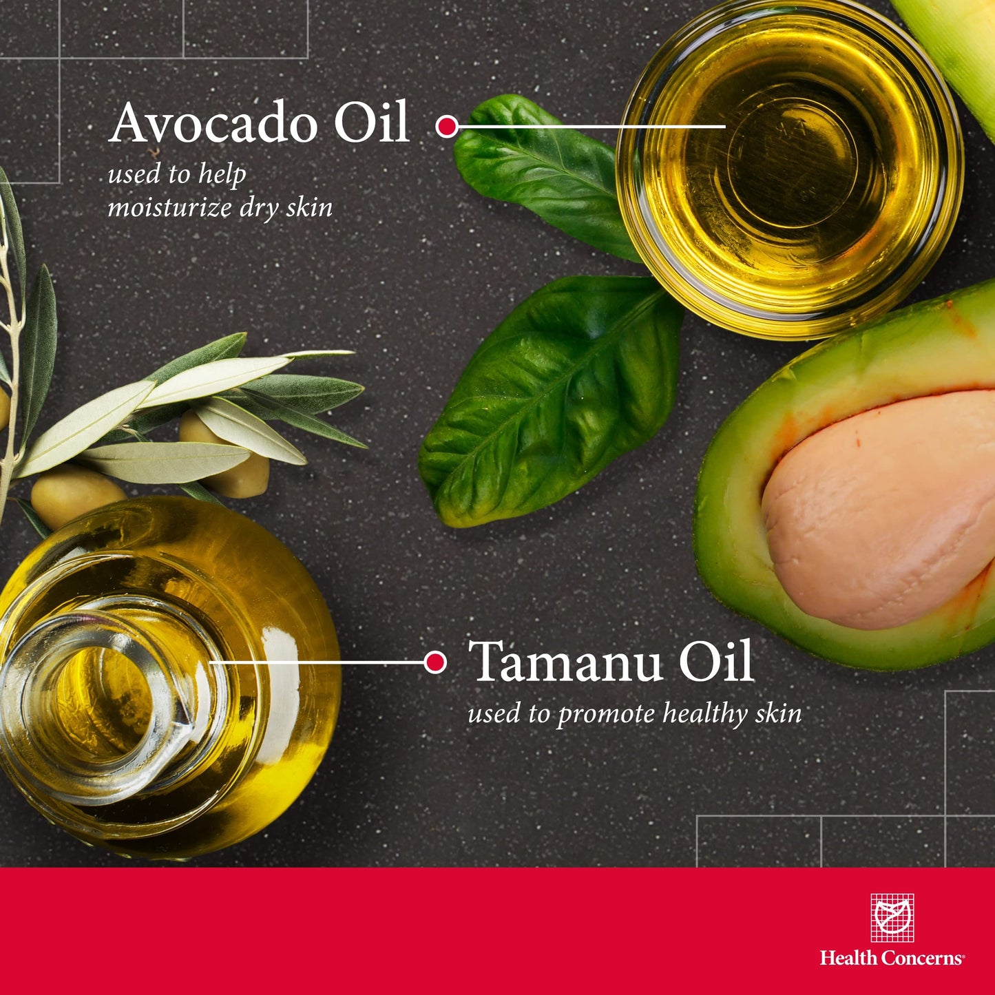 Health Concerns Tamu Oil – Tamanu Oil Blend for Dry Skin & Irritation (1 fl oz)
