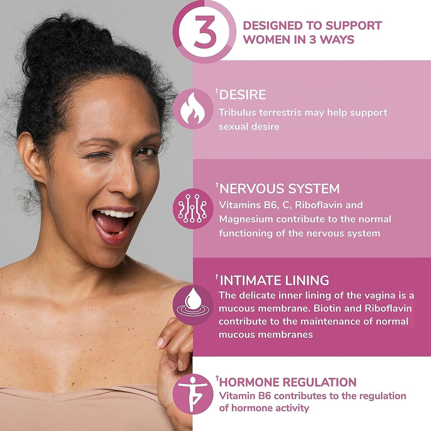 Health & Her Intimacy+ Multi-Nutrient Supplement for Women – Maca Root, Tribulus, Vegan (60 ct)