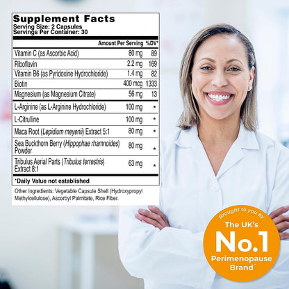 Health & Her Intimacy+ Multi-Nutrient Supplement for Women – Maca Root, Tribulus, Vegan (60 ct)