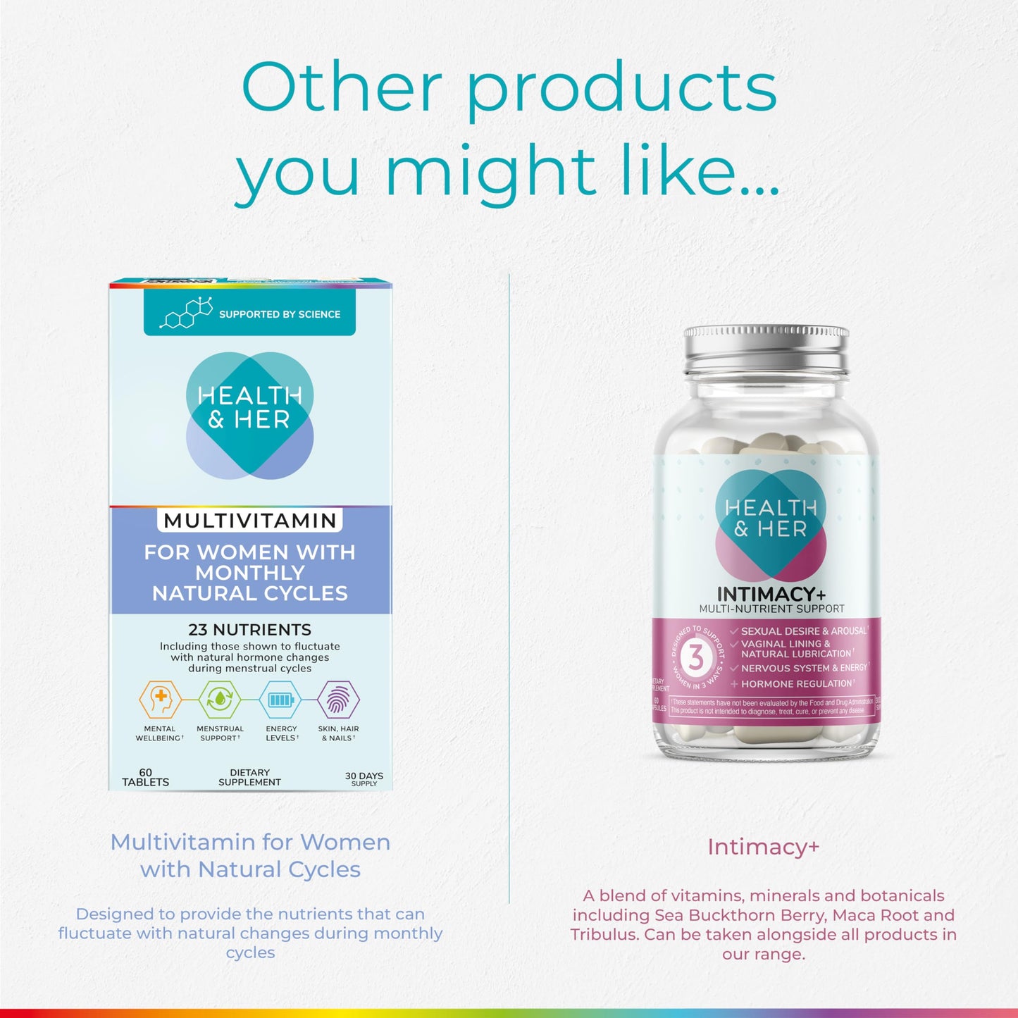 Health & Her Multivitamin for Women on Birth Control – Vegan & Gluten Free (60 Tablets)