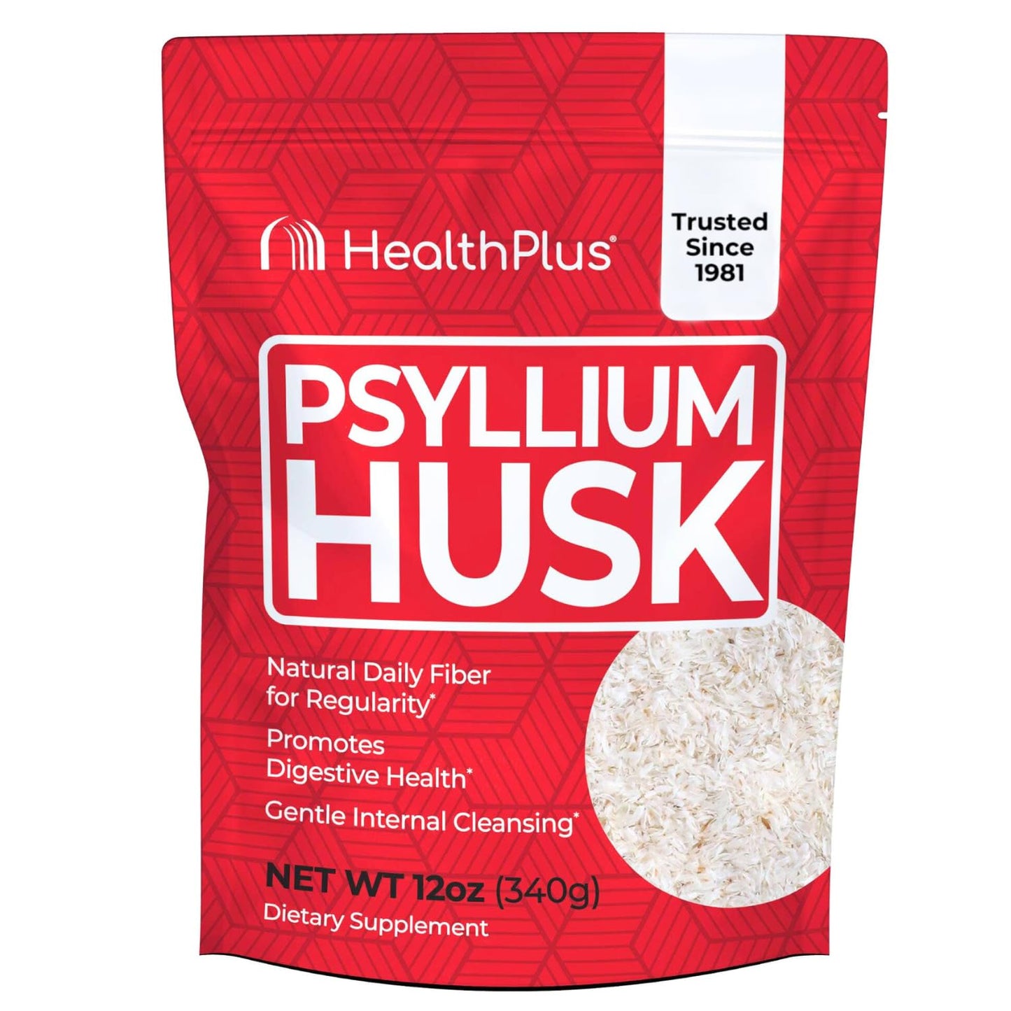 Health Plus Psyllium Husk 12 oz – Daily Fiber & Natural Detox