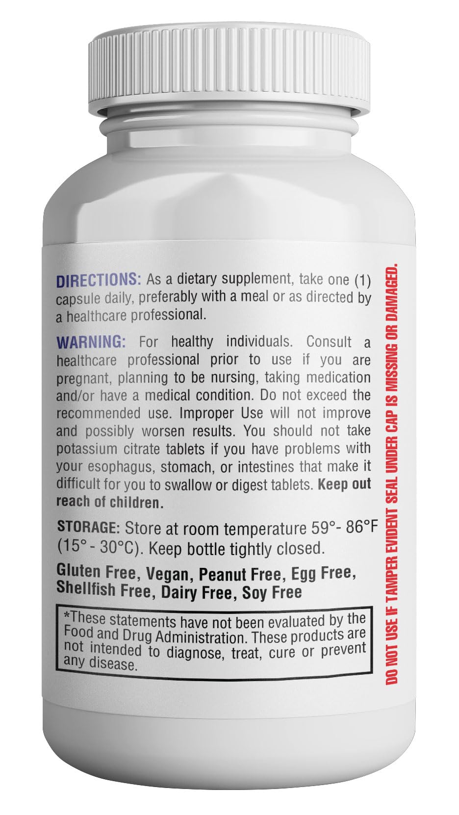 Potassium Citrate Capsule 99mg – Essential Electrolyte for Nerve, Muscle & Heart Health (120 Capsules)